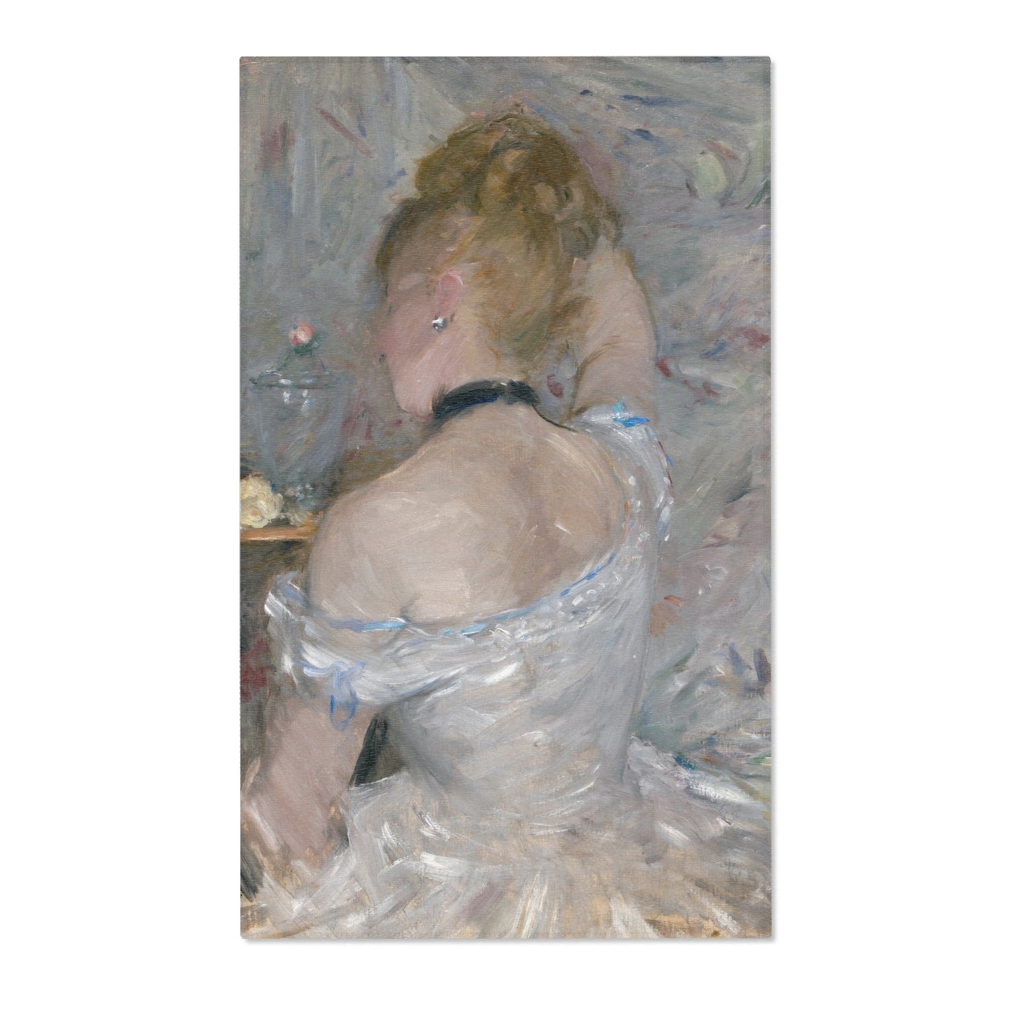 Berthe Morisot - Woman at Her Toilette | Area Rug