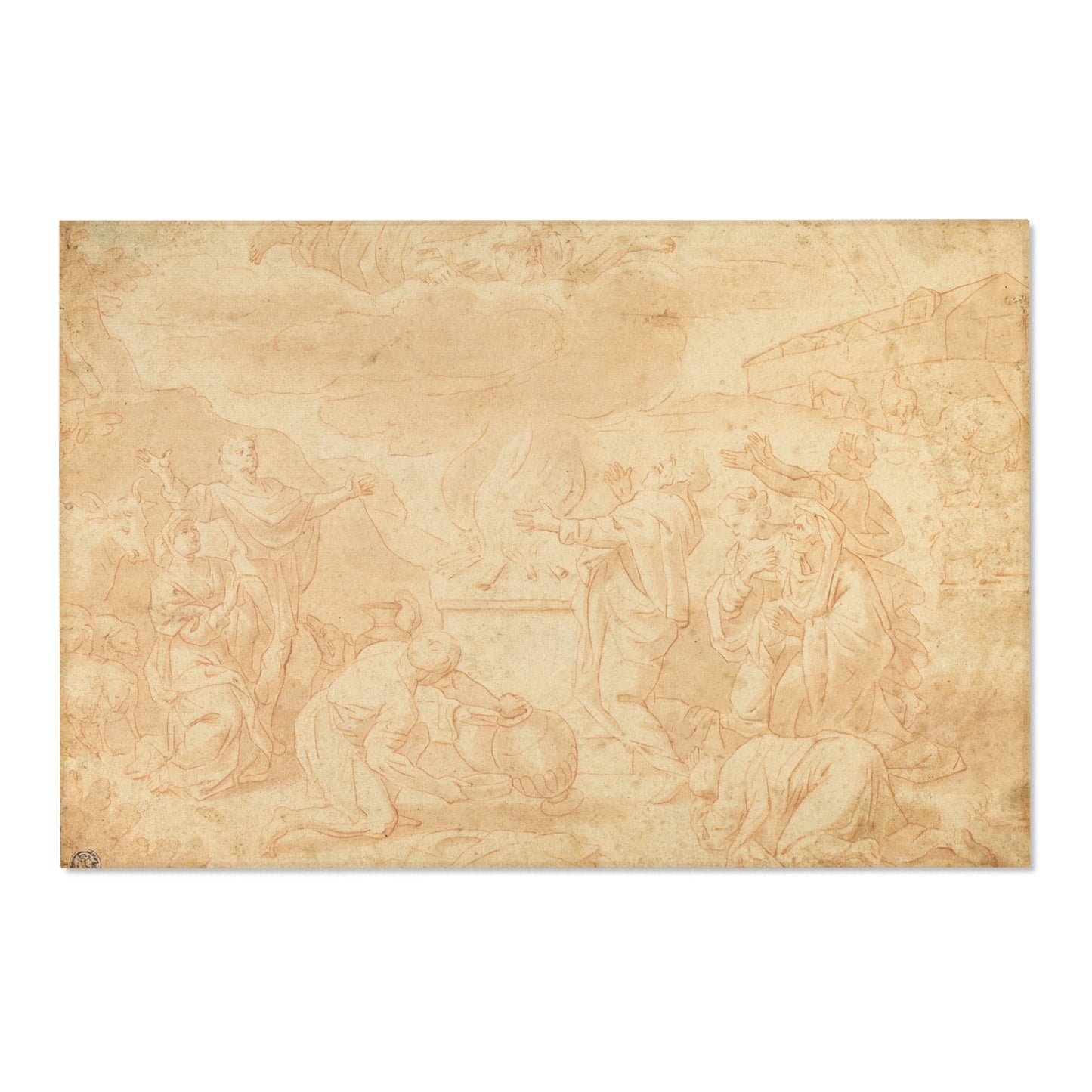 Nicolas Poussin - Noah's Sacrifice | Area Rug