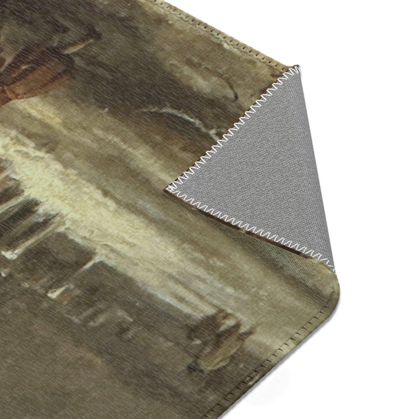 Hamburg, Kunsthalle, Jacob van Ruisdael, Winterlandschaft | Area Rug