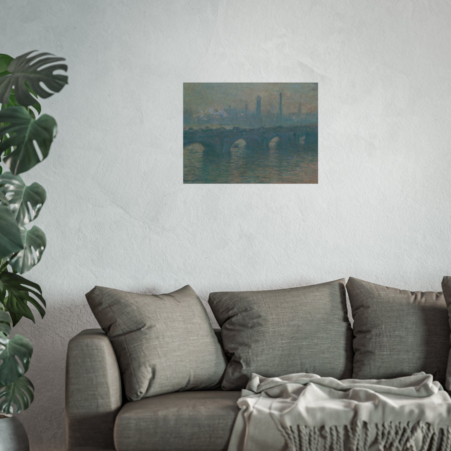 Claude Monet - Waterloo Bridge, Gray Weather | Fine Art Poster