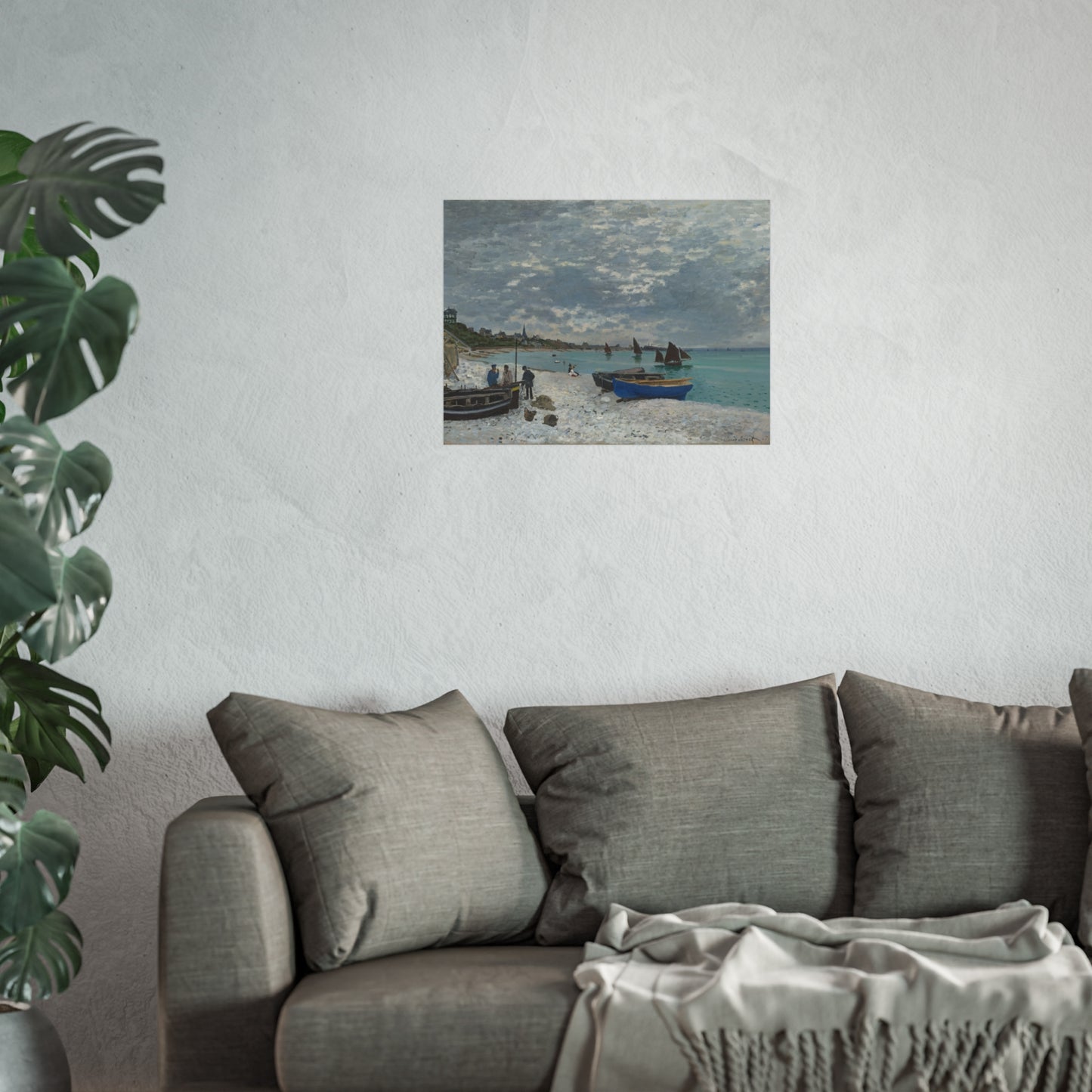 Claude Monet - The Beach at Sainte-Adresse | Fine Art Poster
