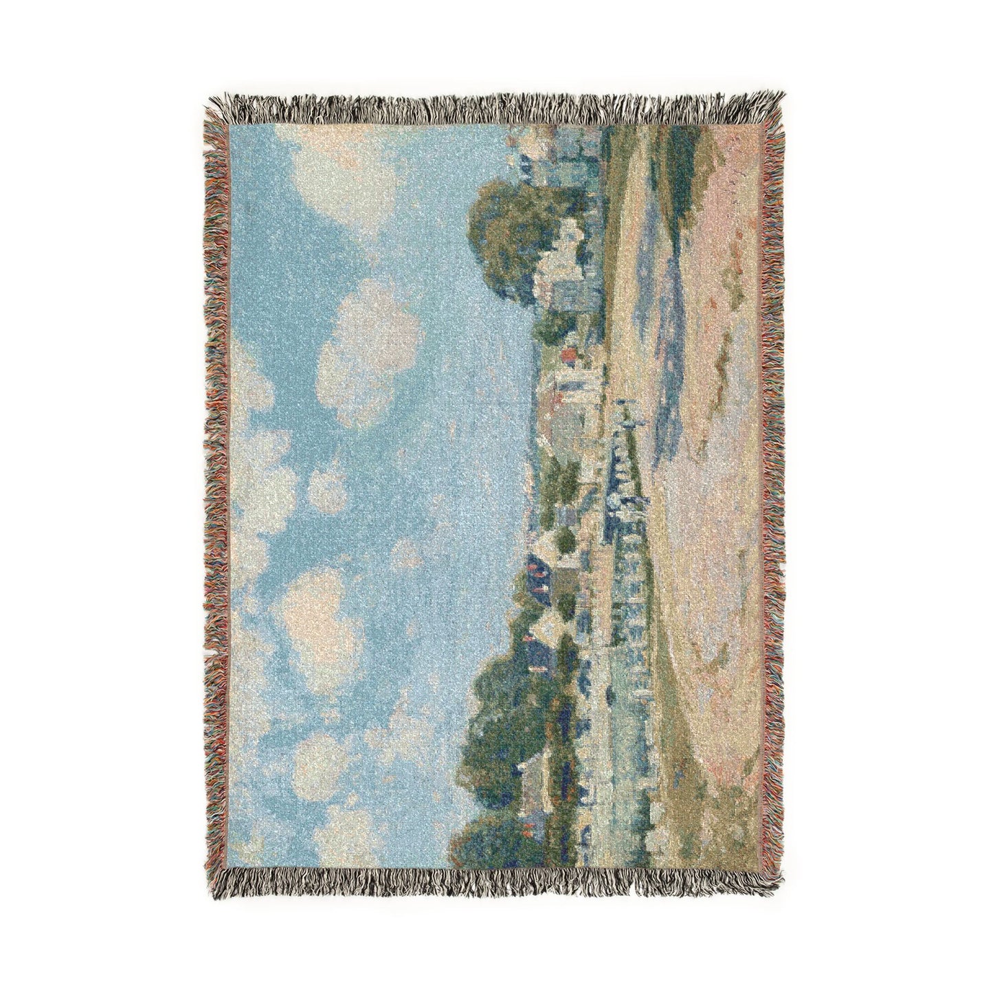Alfred Sisley - Watering Place at Marly | Woven Tapestry Blanket