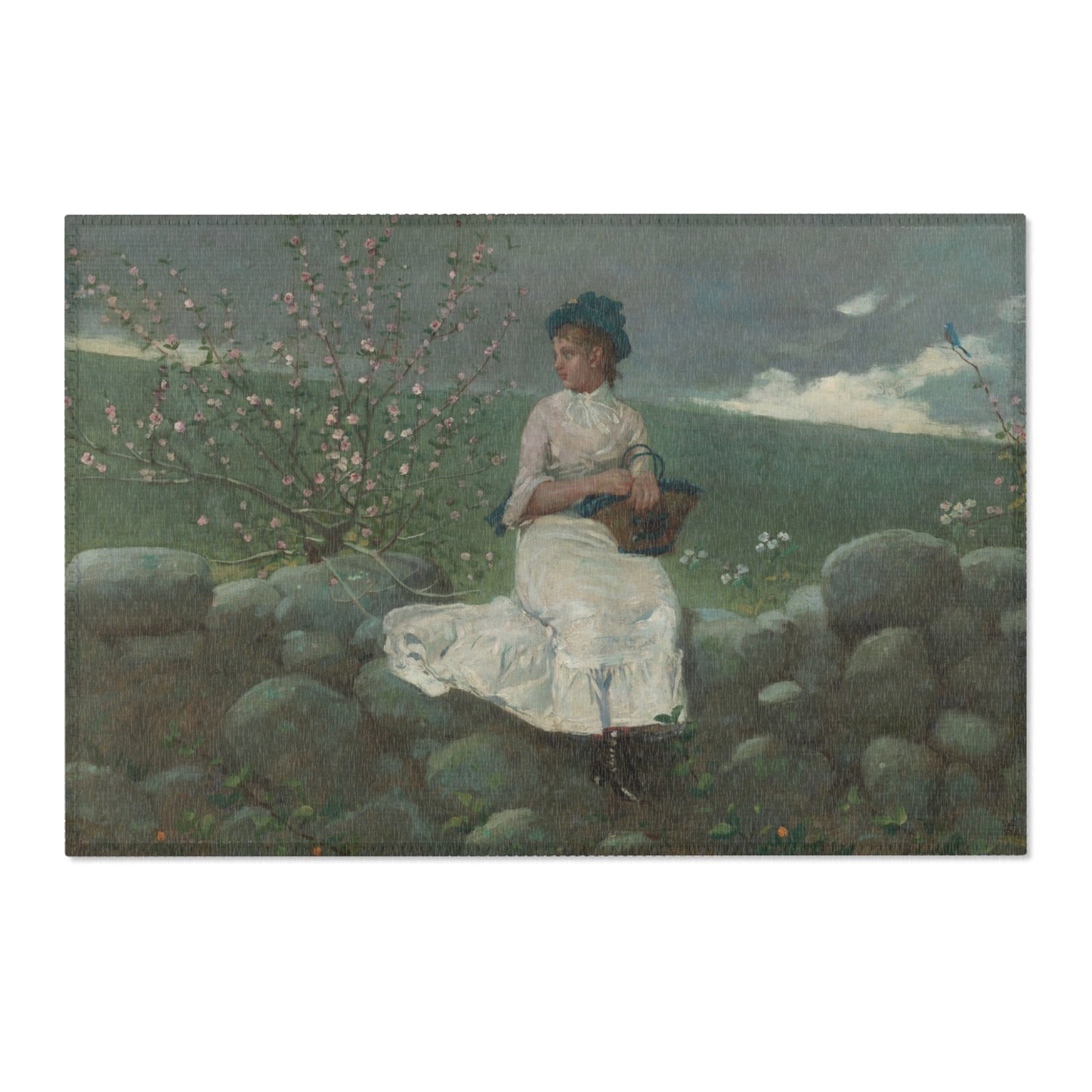 Winslow Homer - Peach Blossoms | Area Rug