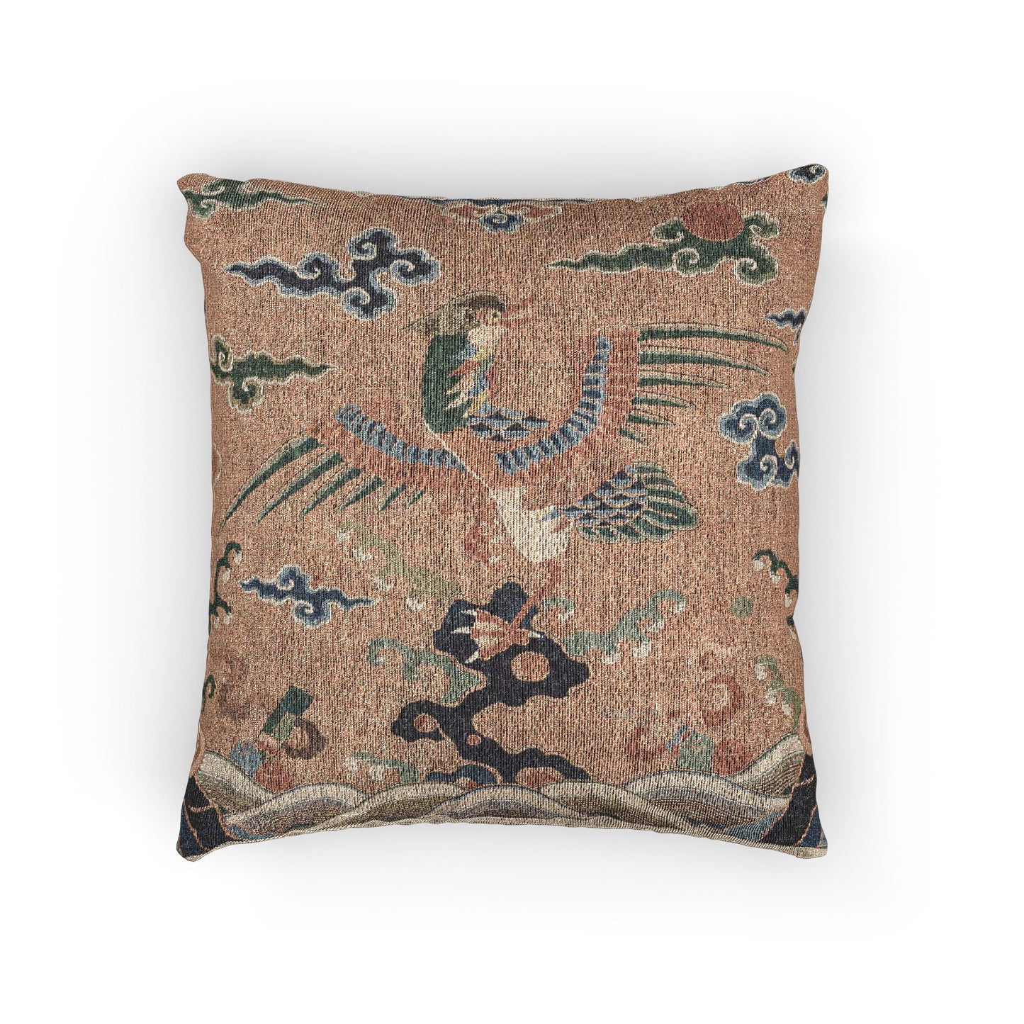 142_rank-badge-with-mandarin-duck | Woven Pillow