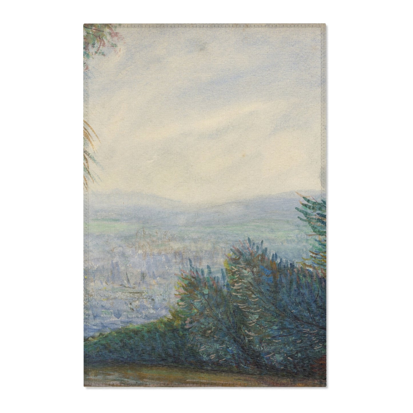 Pierre-Auguste Renoir - The Auvers Valley on the Oise River | Area Rug