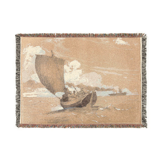 Fishing off Scarborough — Homer Tapestry Blanket