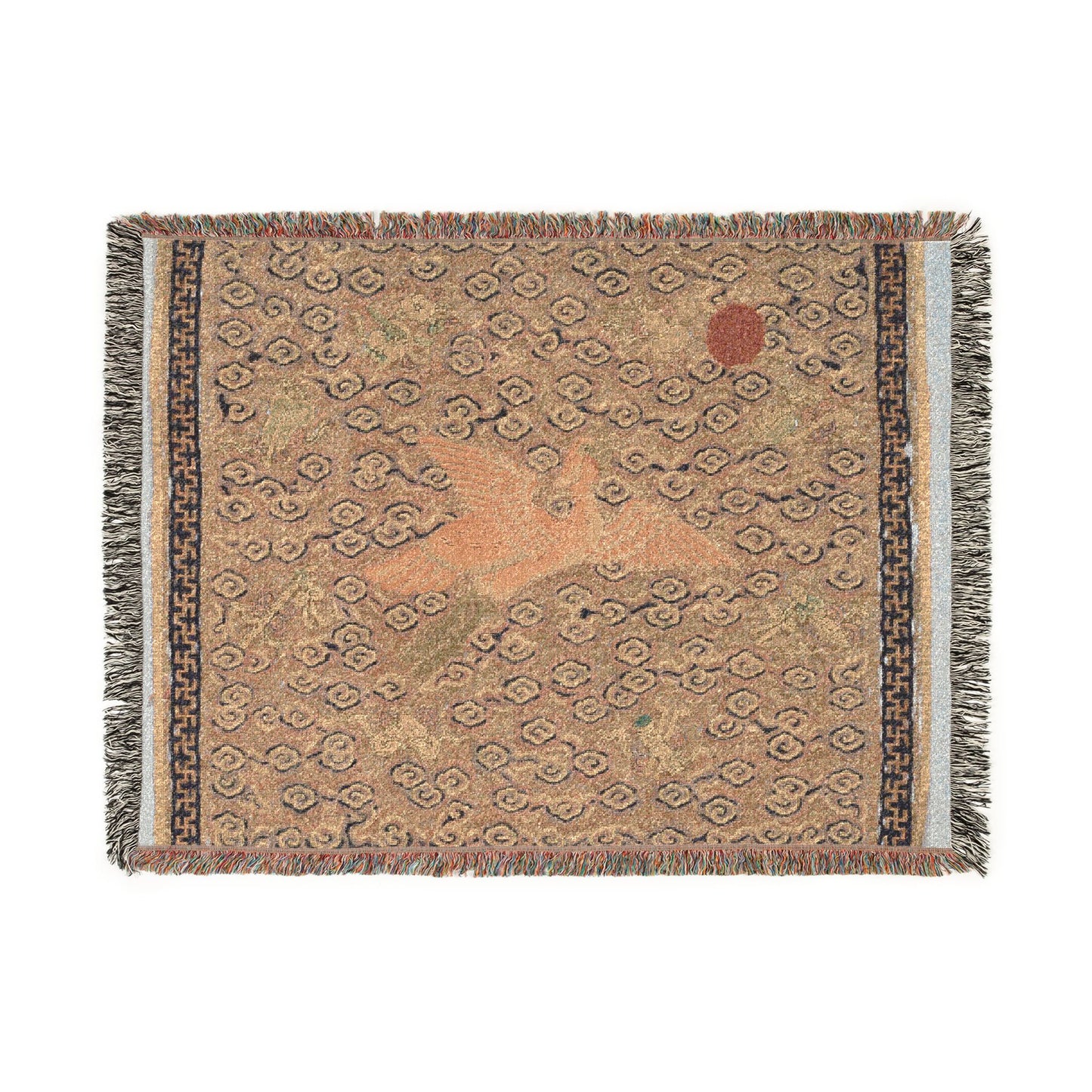 133_rank-badge-buzi | Woven Tapestry Blanket