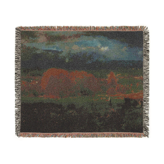 Sunlit Valley — Inness Tapestry Blanket