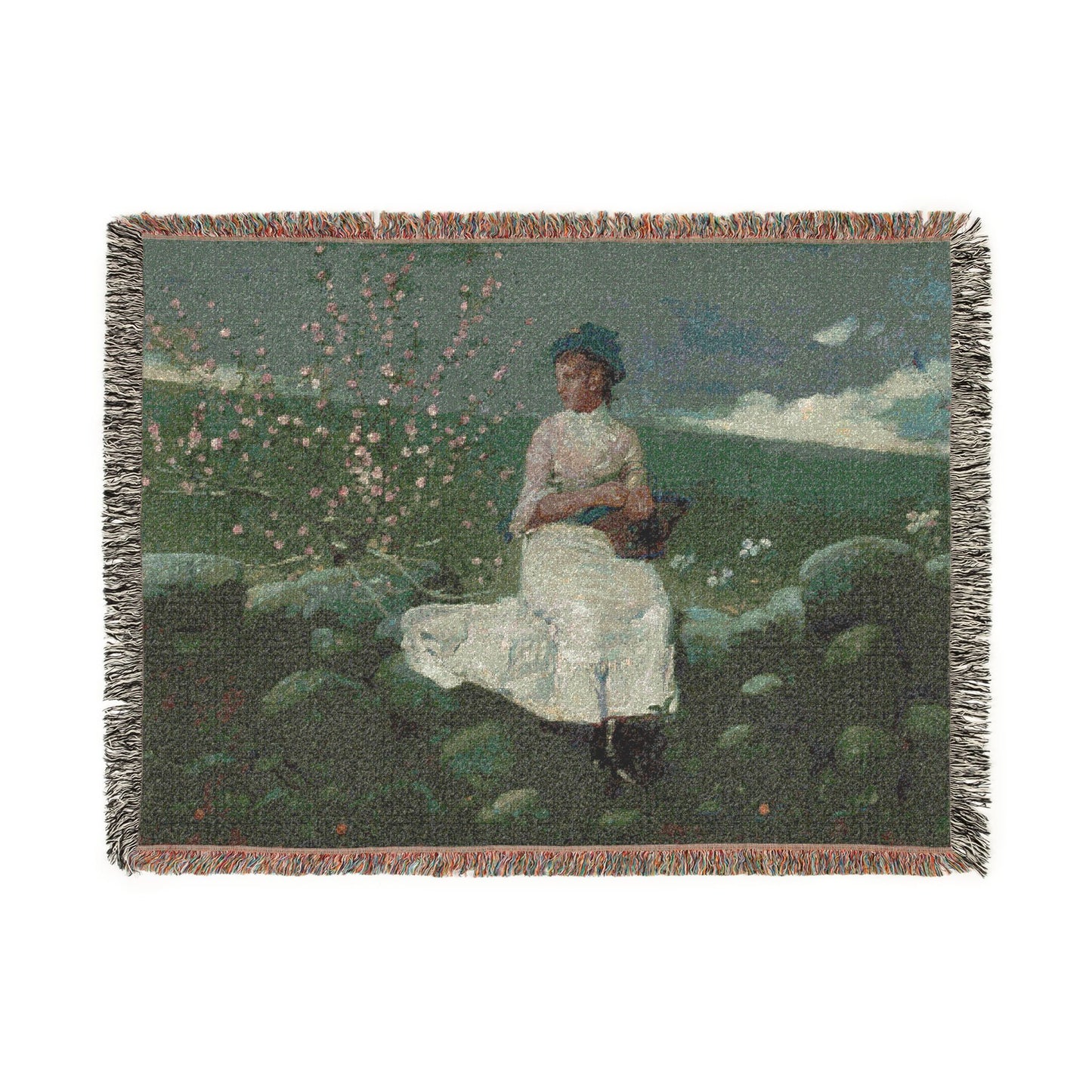 Winslow Homer - Peach Blossoms | Woven Tapestry Blanket