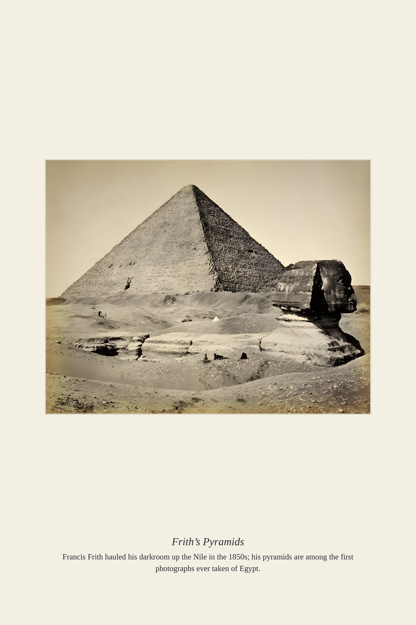 Frith’s Pyramids — antique art print