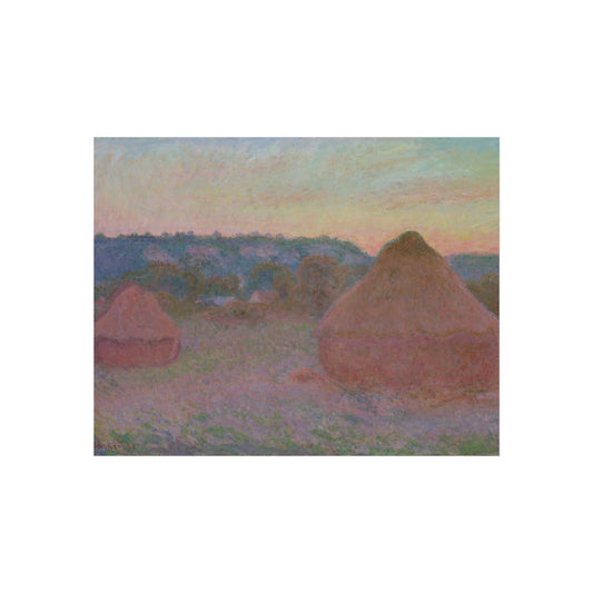 Stacks of Wheat (End of Day, Autumn) — Claude Monet Fine Art Poster