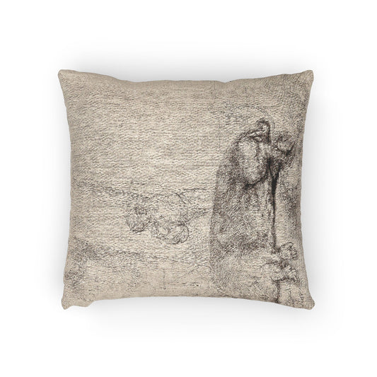 The Hog — Rembrandt van Rijn Woven Pillow