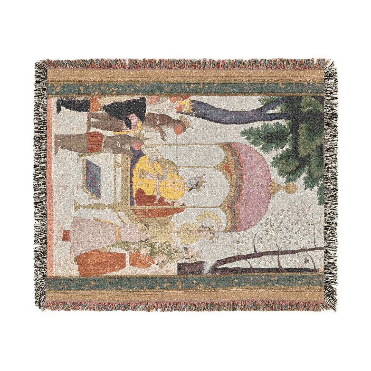 Enthroned Rama and Sita receive homage from their monkey and bear Allies, from the Yuddha Kanda (Book of the War) of a Ramayana (Rama’s Jour