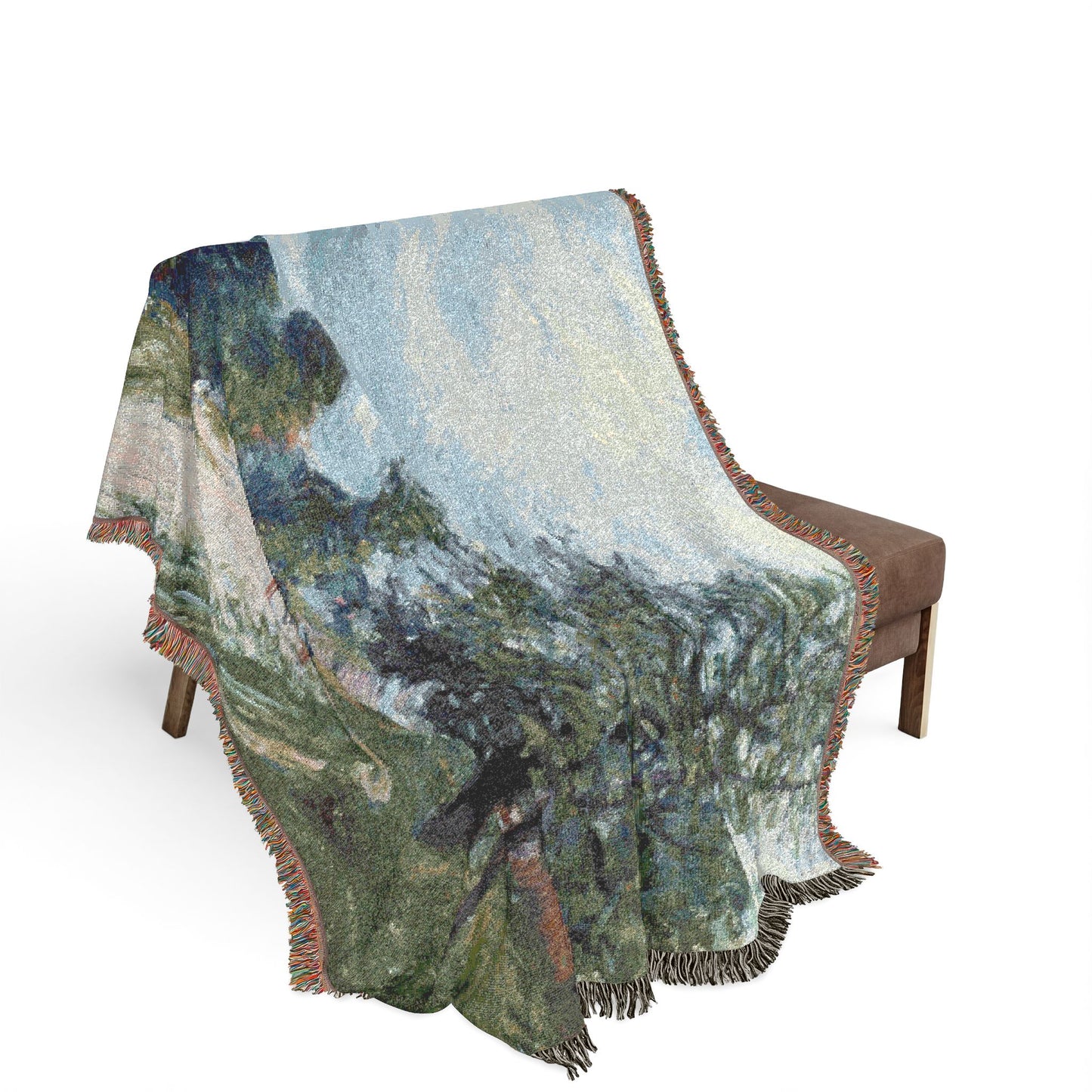Alfred Sisley - A Turn in the Road | Woven Tapestry Blanket