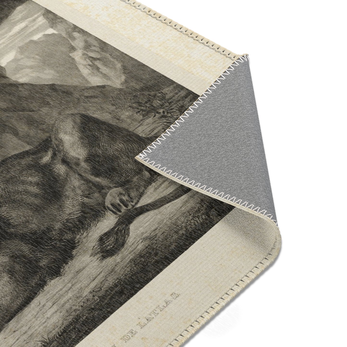 Eugène Delacroix - Lion of the Atlas Mountains | Area Rug