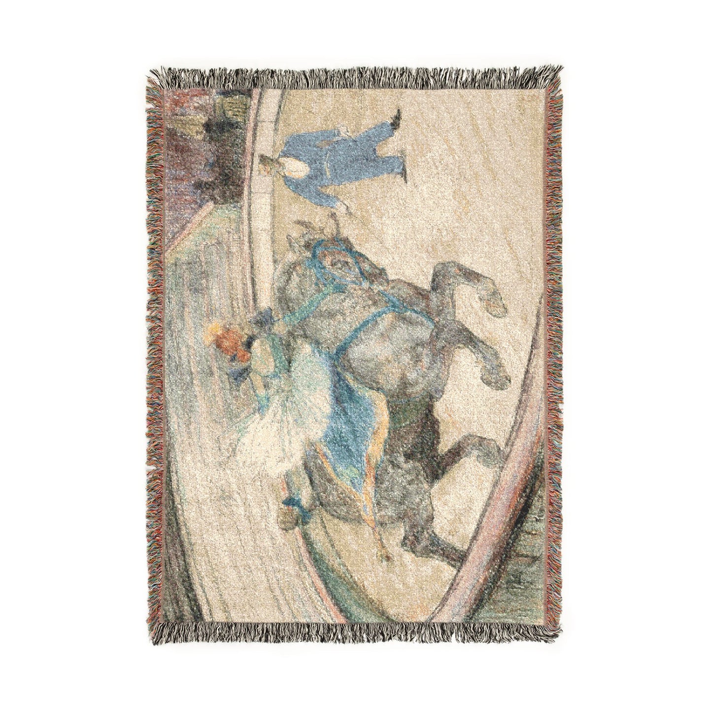 Henri de Toulouse-Lautrec - At the Circus Work in the Ring | Woven Tapestry Blanket