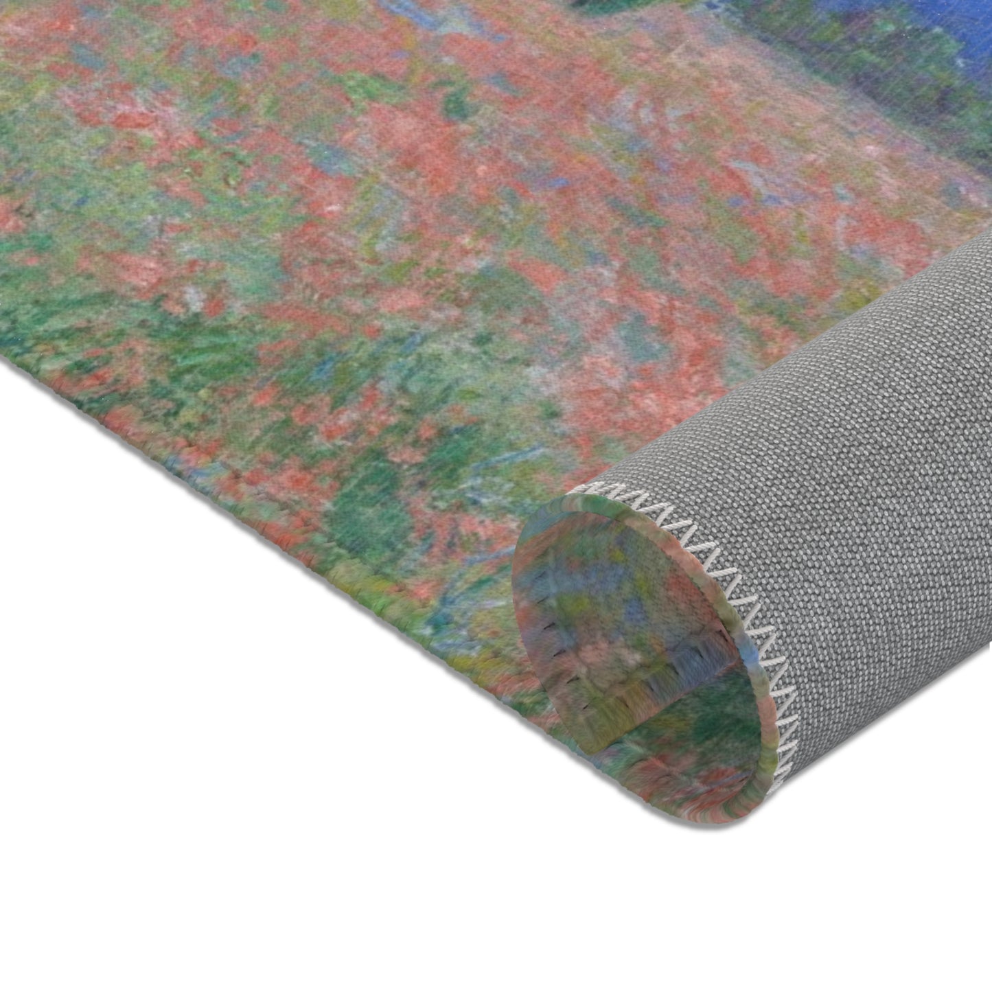Claude Monet - Poppy Field (Giverny) | Area Rug