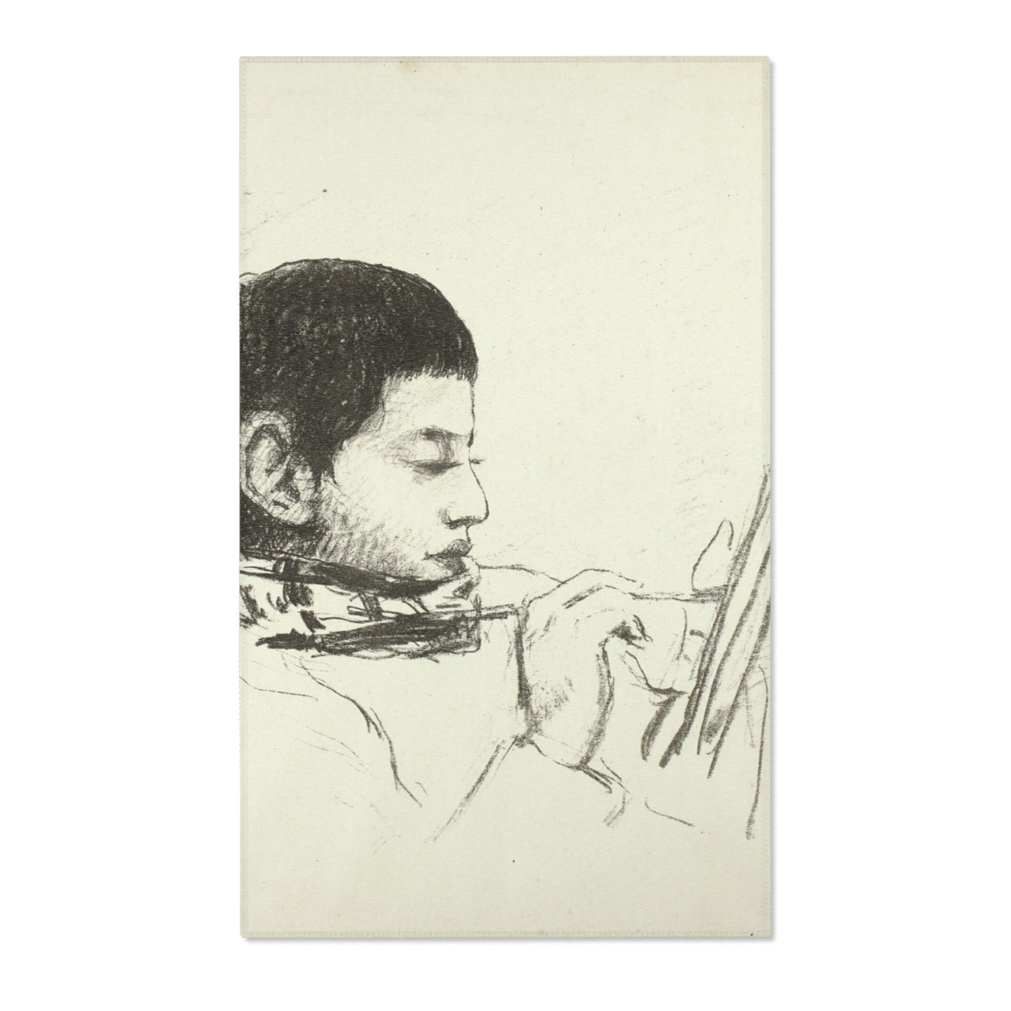 Camille Pissarro - Portrait Lucien Pissarro | Area Rug