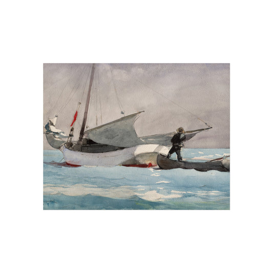 Stowing Sail — Winslow Homer Fine Art Poster