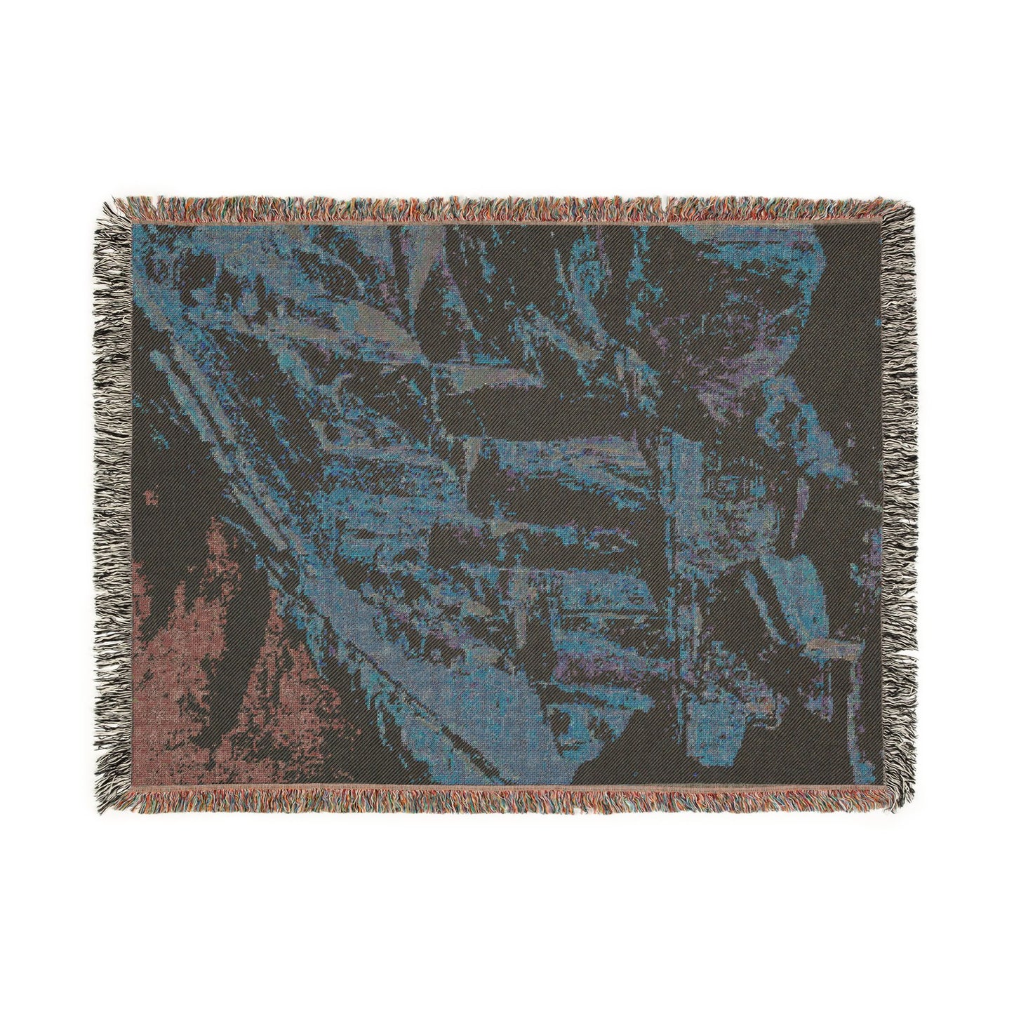 The Great Temple of Abu Simbel Woven Throw Blanket