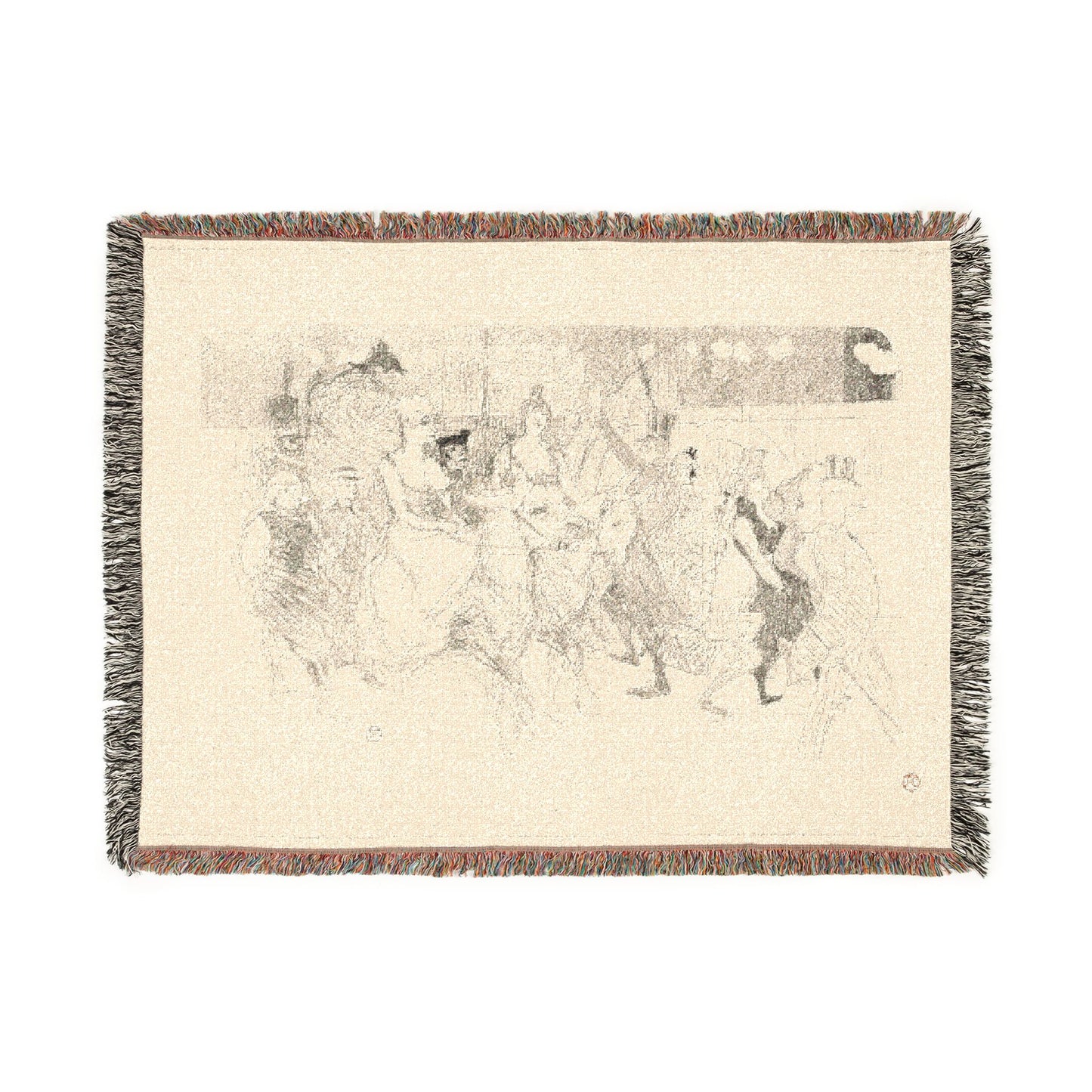 Henri de Toulouse-Lautrec - A Gala Evening at the Moulin Rouge | Woven Tapestry Blanket