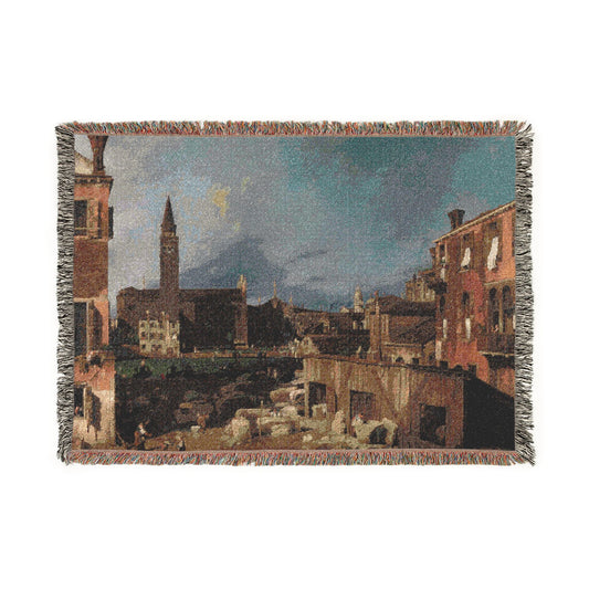 The Stonemason's Yard — Canaletto Tapestry Blanket