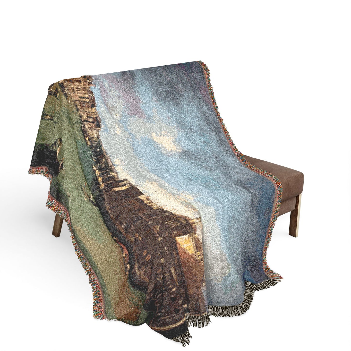 Ca' Rezzonico - Canal Grande da Palazzo Balbi a Rialto C.1722 - Canaletto | Woven Tapestry Blanket