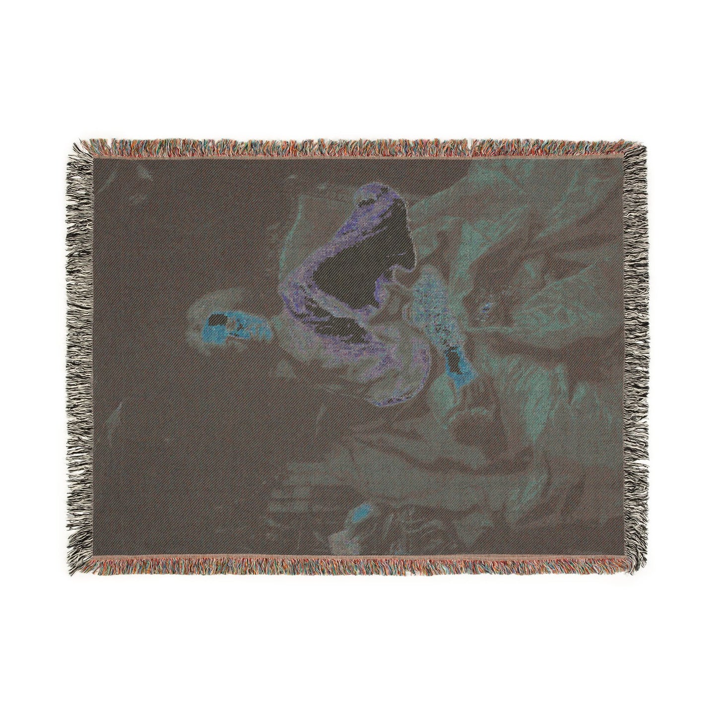 Portrait of Cardinal Guillaume Dubois Woven Throw Blanket
