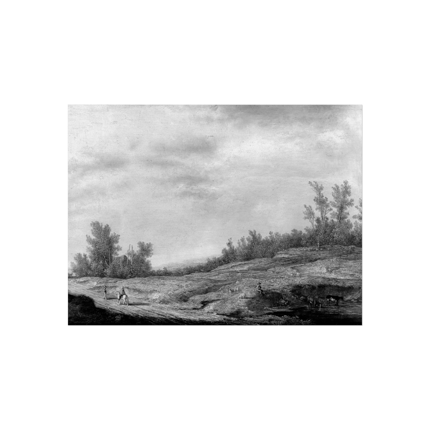 Aelbert Cuyp (1620 - 1691) - Spring landscape - 861G - Gemäldegalerie | Fine Art Poster
