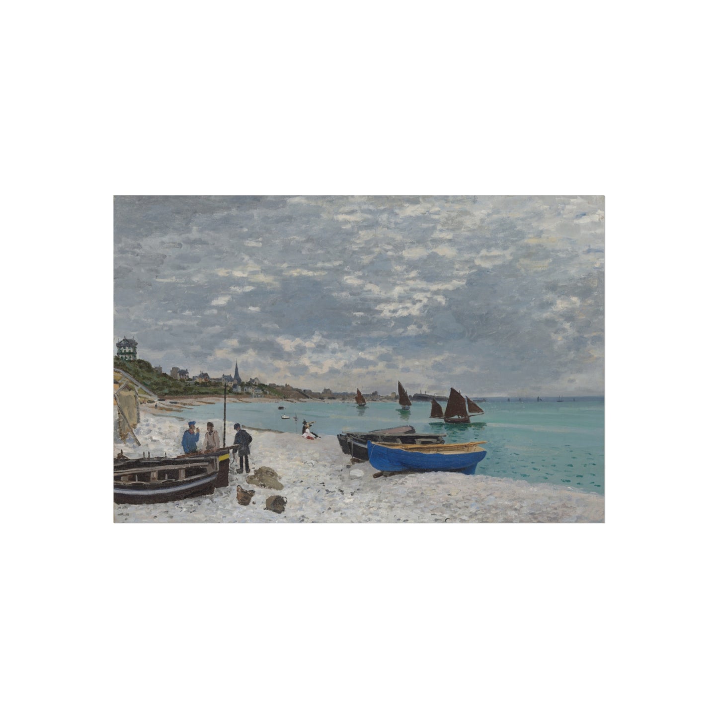 Claude Monet - The Beach at Sainte-Adresse | Fine Art Poster