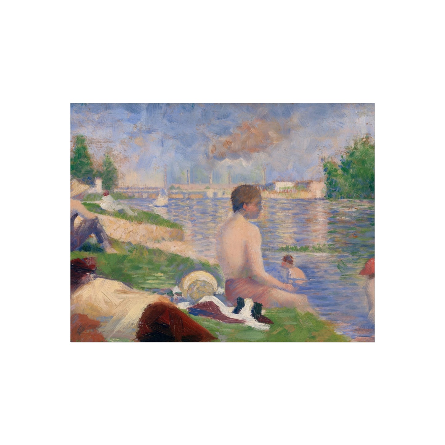 Georges Seurat - Final Study for Bathers at Asnières | Fine Art Poster