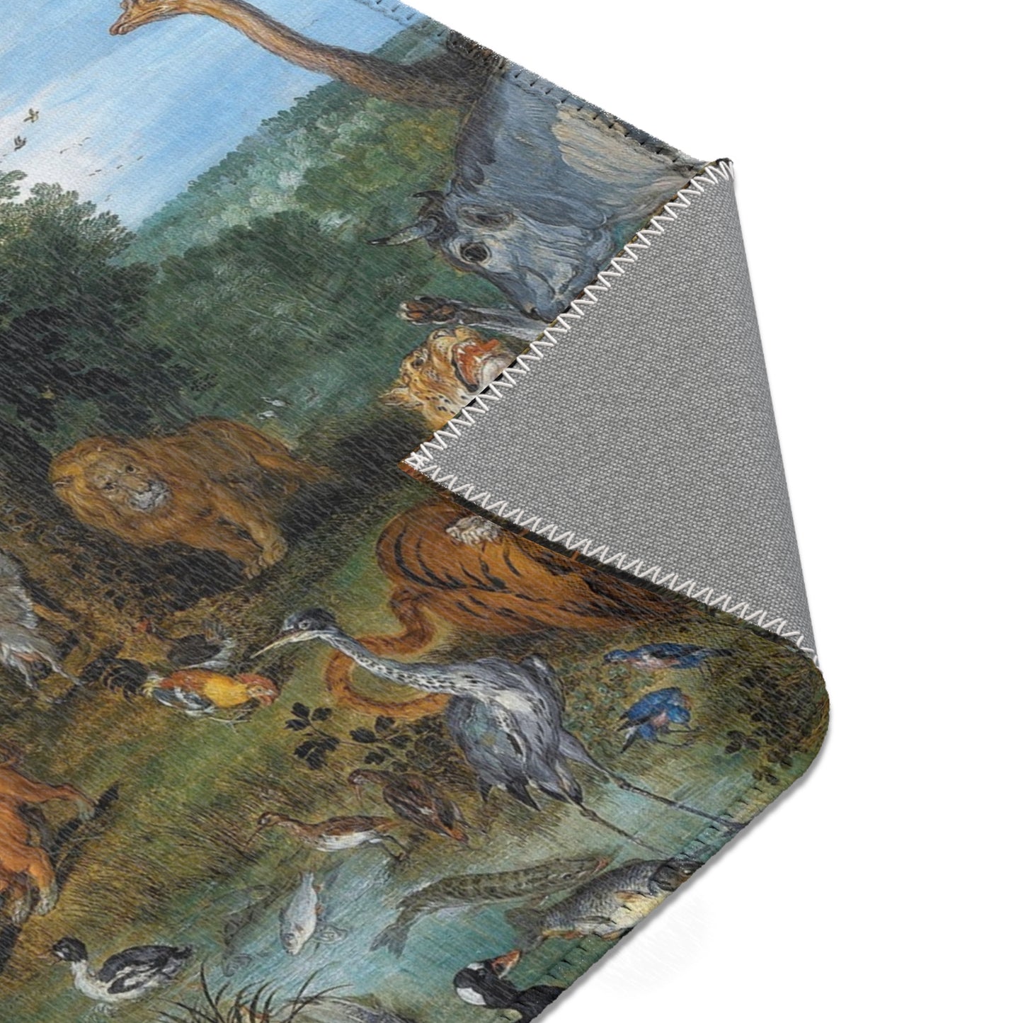 Jan Brueghel de Oude en Peter Paul Rubens - Het aards paradijs met de zondeval van Adam en Eva | Area Rug