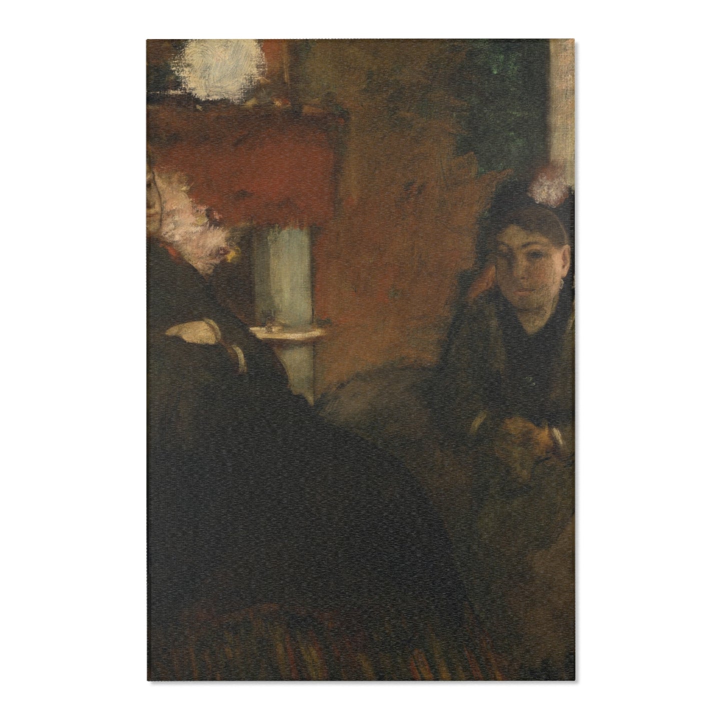Hilaire Germain Edgar Degas - Portrait of Mme Lisle and Mme Loubens | Area Rug