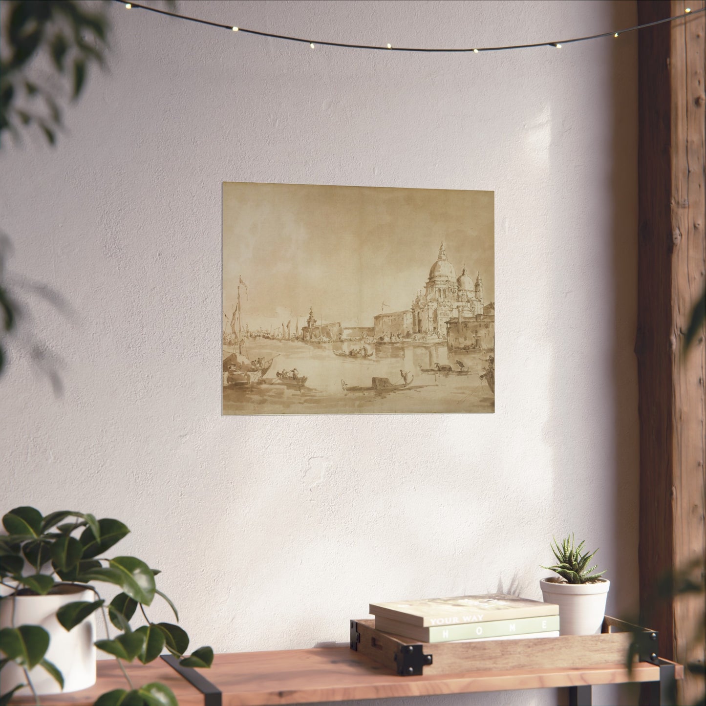 Imitator of Francesco Guardi - Bacino di San Marco with the Dogana del Mare and Santa Maria della Salute | Fine Art Poster