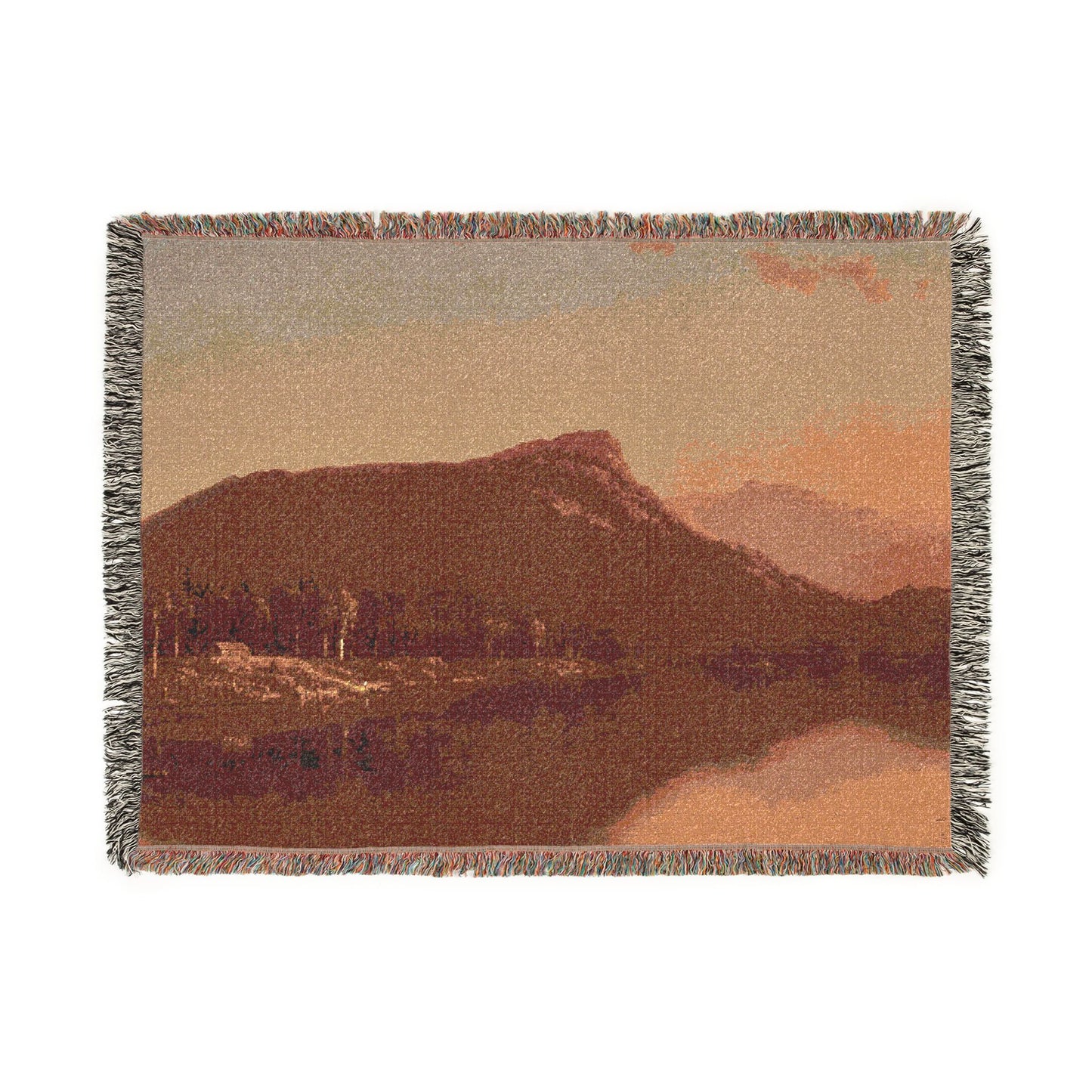 A Home in the Wilderness Woven Throw Blanket