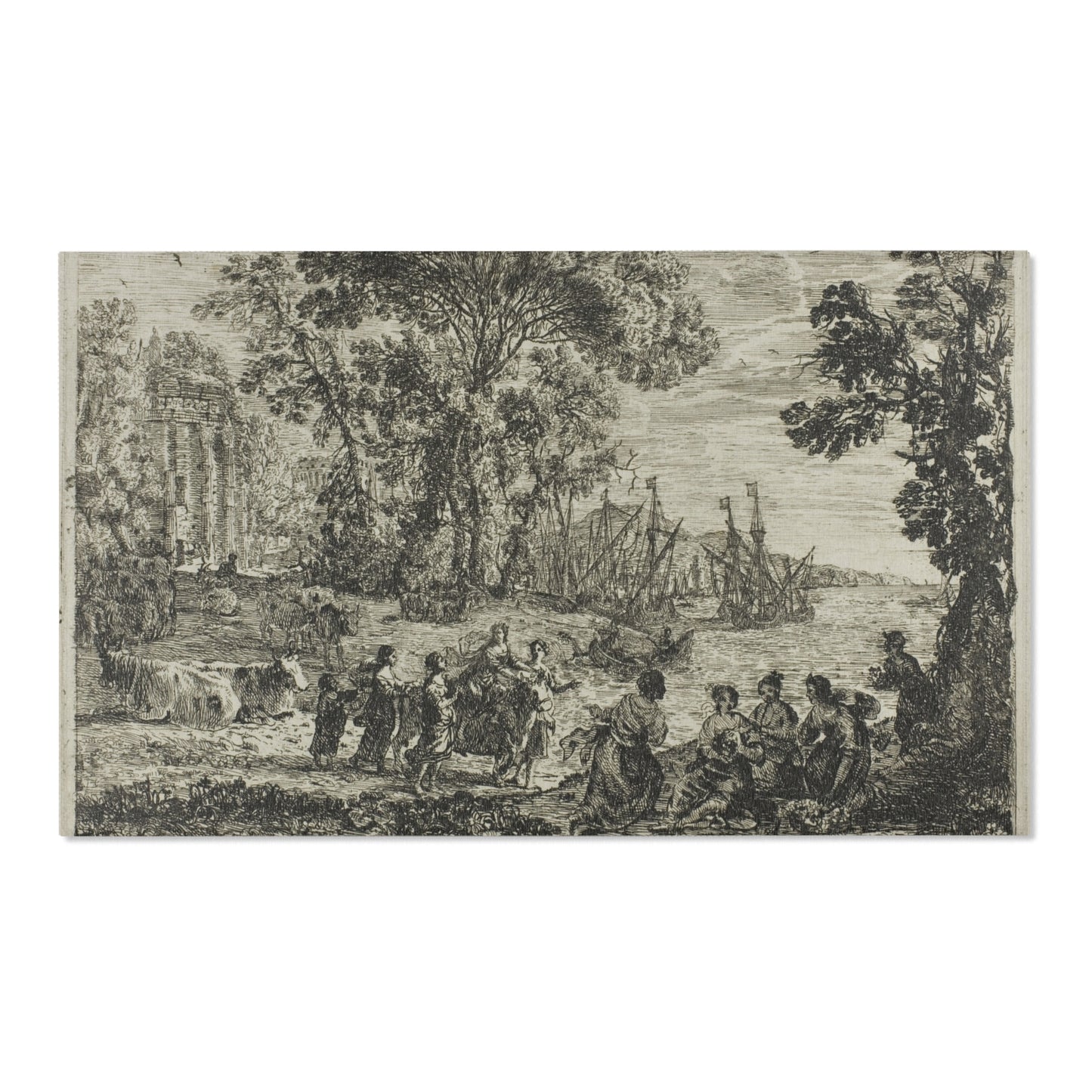 Claude Lorrain - The Rape of Europa | Area Rug