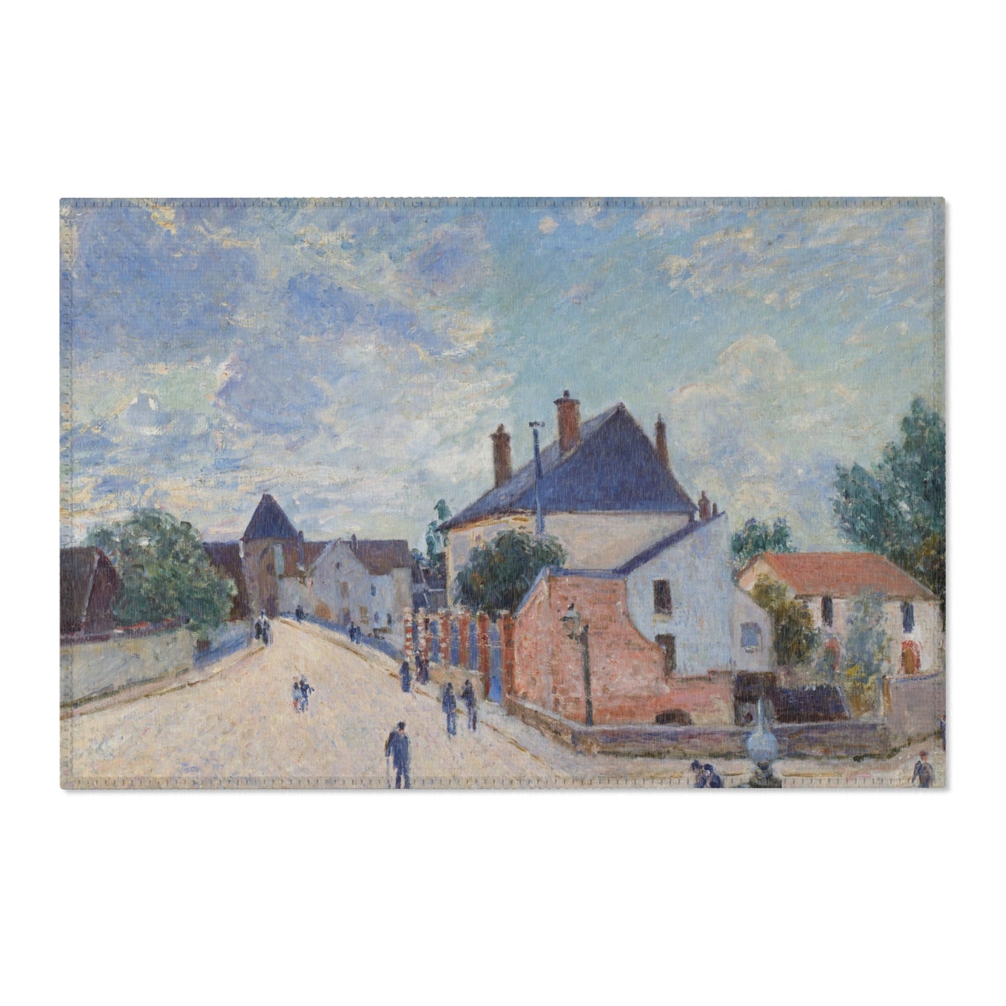 Alfred Sisley - Street in Moret | Area Rug