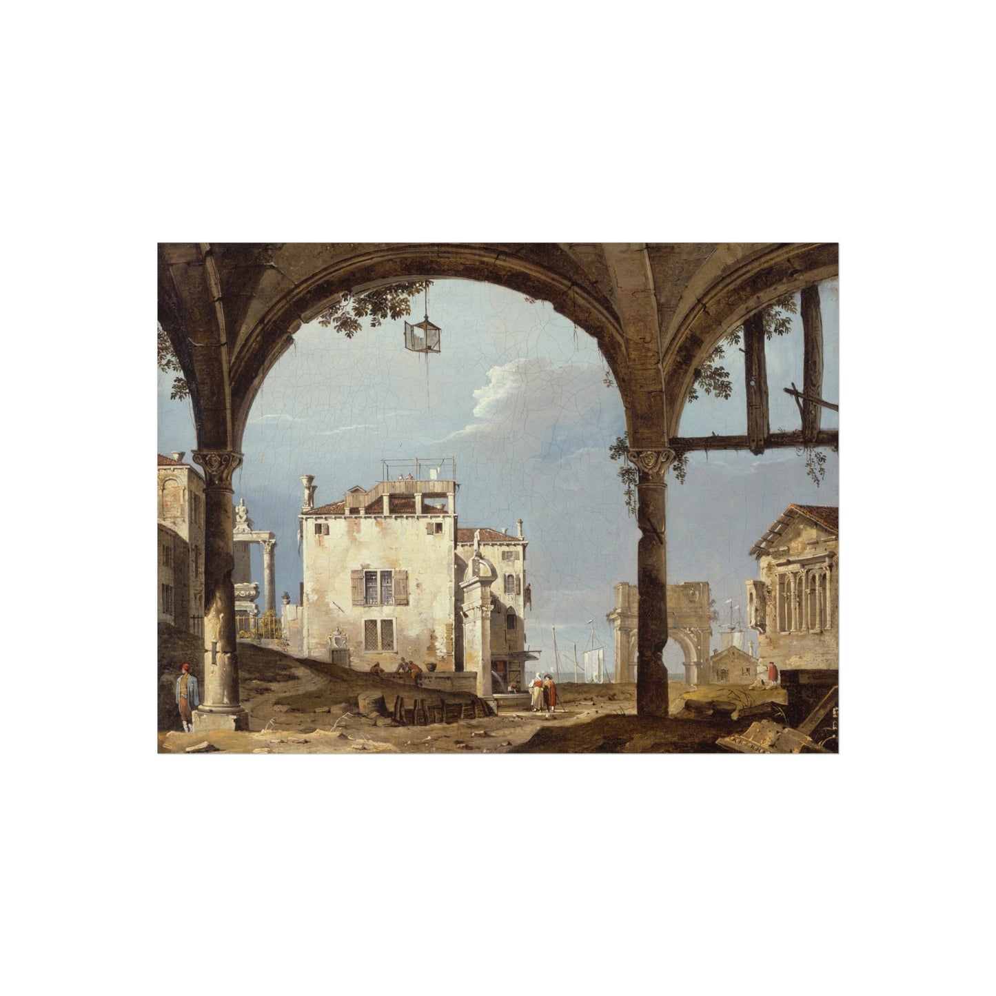 Follower of Canaletto - Portico with a Lantern | Fine Art Poster