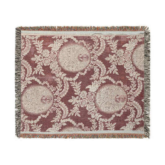 Fragment of Woodblock Printed Cotton Woven Throw Blanket