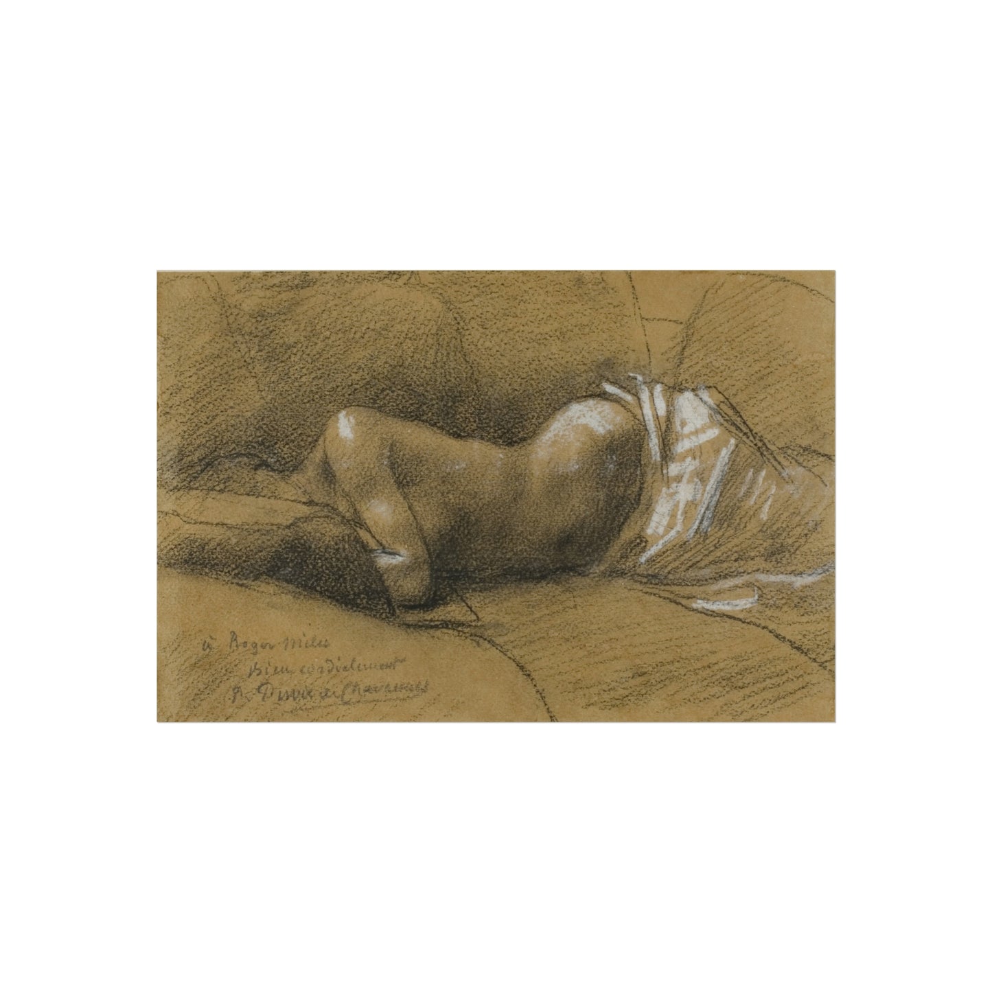 Pierre Puvis de Chavannes - Study of a Sleeping Woman | Fine Art Poster