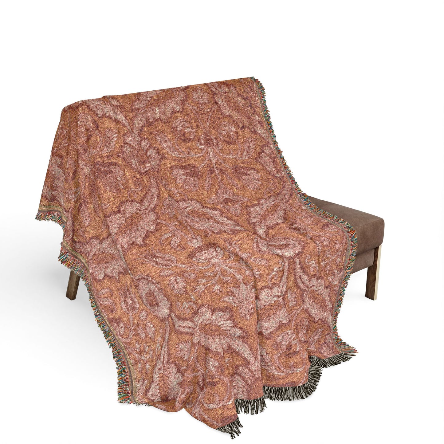 Textile with Flora Woven Throw Blanket