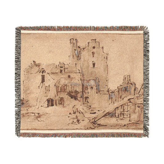 Kostverloren Castle in Decay — Rembrandt Tapestry Blanket