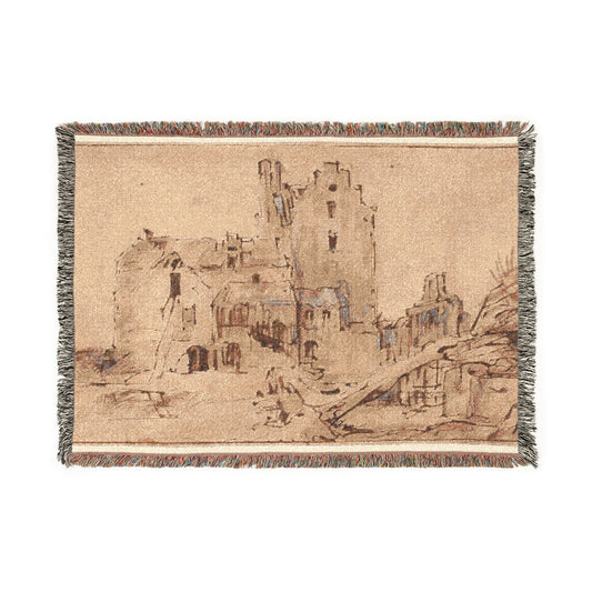 Kostverloren Castle in Decay — Rembrandt Tapestry Blanket