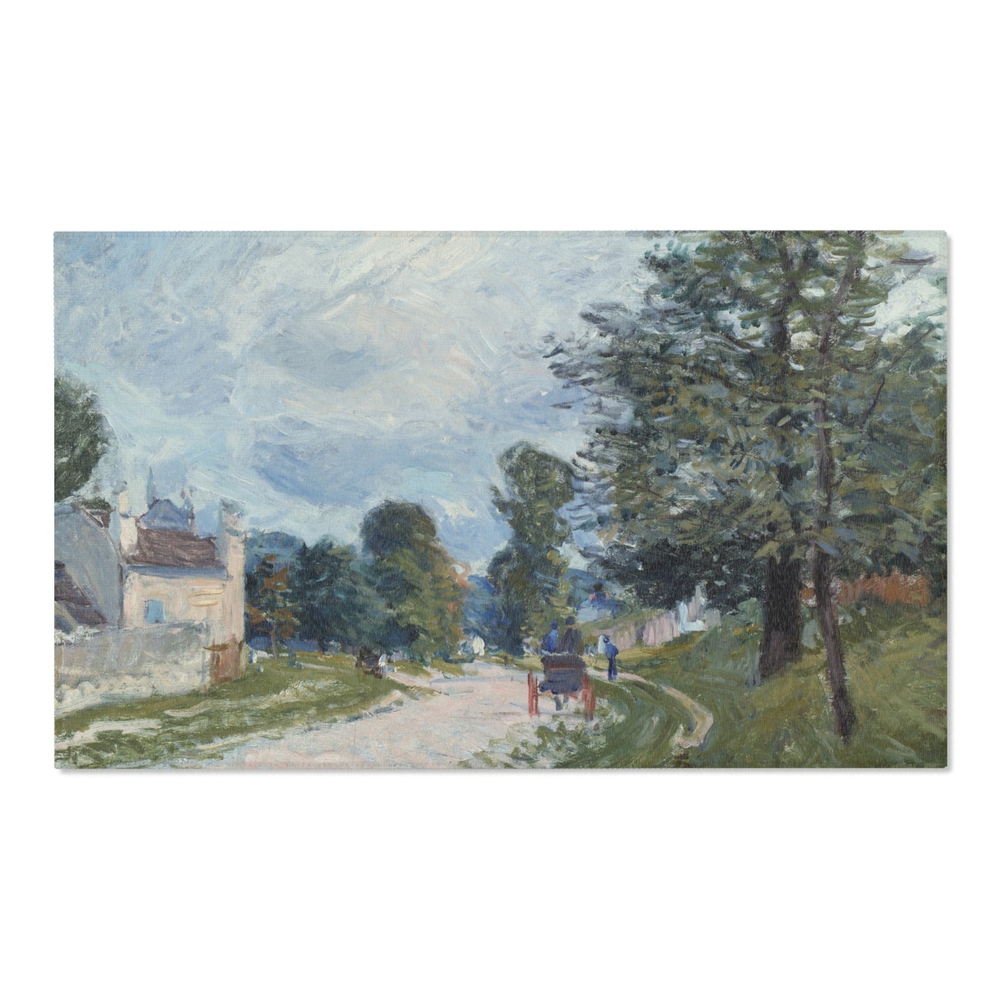 Alfred Sisley - A Turn in the Road | Area Rug