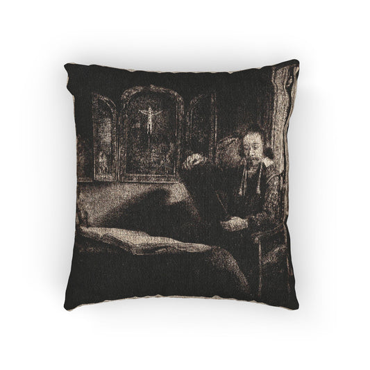 Abraham Francen, Apothecary — Rembrandt van Rijn Woven Pillow