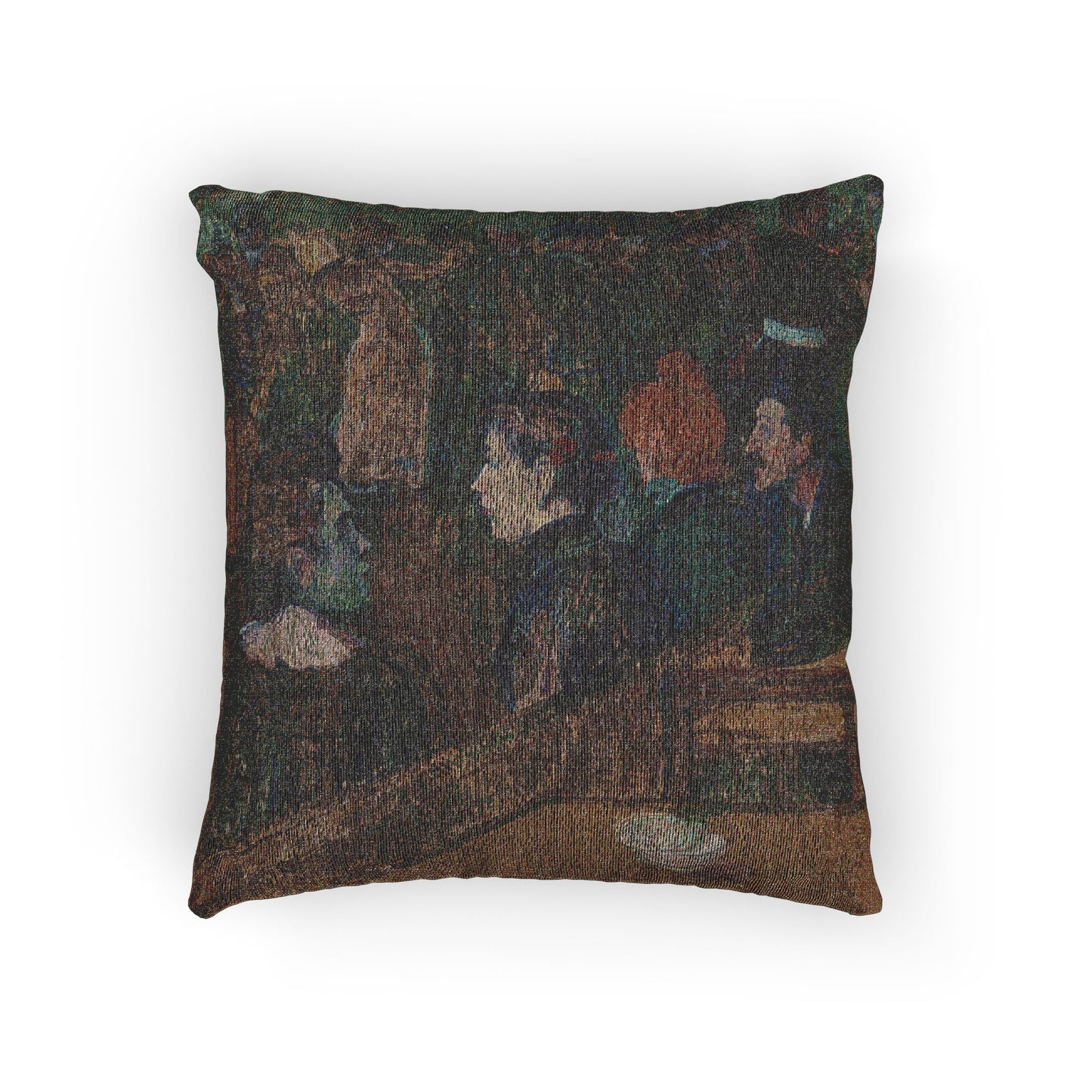 Moulin de la Galette — Henri de Toulouse-Lautrec Woven Pillow