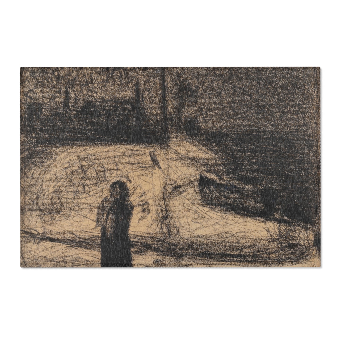 Georges Seurat - The Zone (Outside the City Walls) | Area Rug