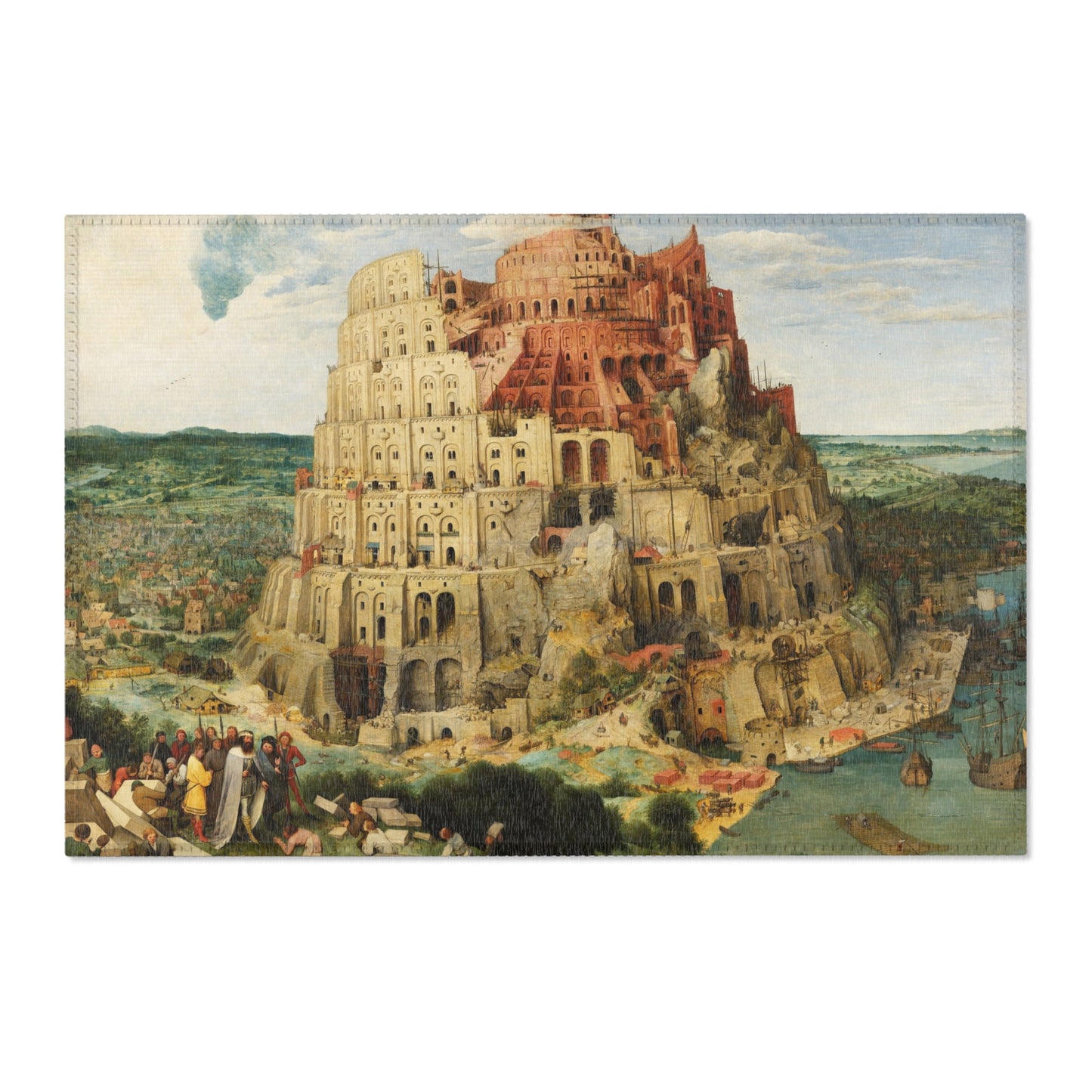 Pieter Bruegel the Elder - The Tower of Babel (Vienna) - Google Art Project - edited | Area Rug