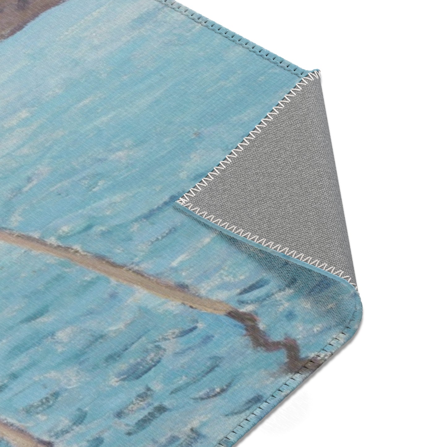 Alfred Sisley - The Seine at Port-Marly, Piles of Sand | Area Rug