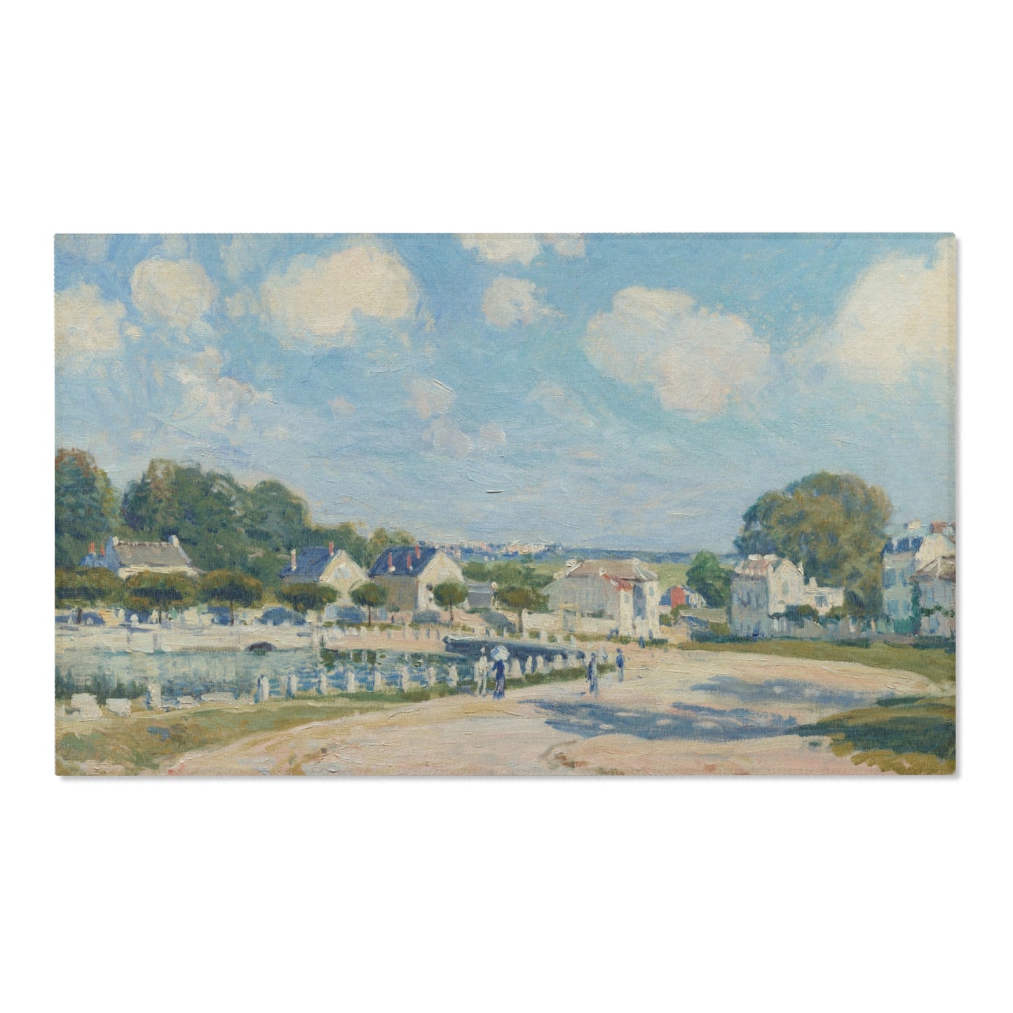 Alfred Sisley - Watering Place at Marly | Area Rug